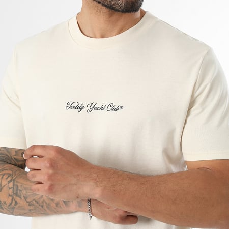 Teddy Yacht Club - Conjunto Camiseta Y Pantalón Corto de chándal Monkey Style NY Back Beige