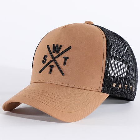 Watts - Casquette Trucker Tribe Camel Noir