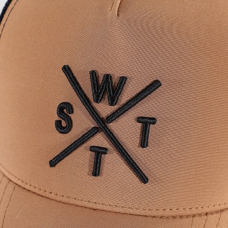 Watts - Casquette Trucker Tribe Camel Noir