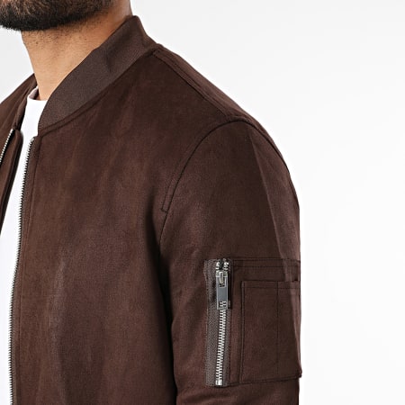 Frilivin - Casaco Bomber Zipper 039 Castanho