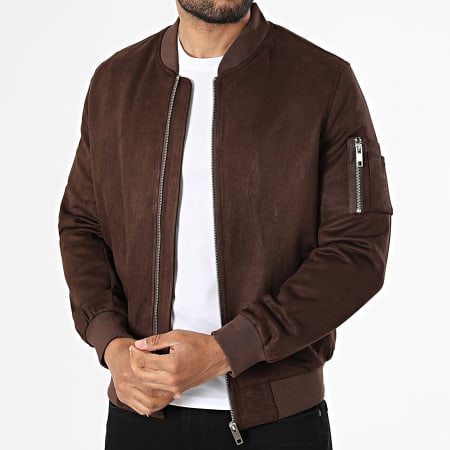 Frilivin - Casaco Bomber Zipper 039 Castanho
