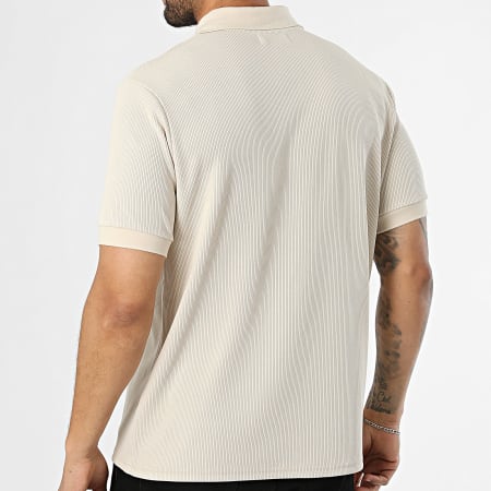 Frilivin - Polo Manches Courtes Rib 35T Beige