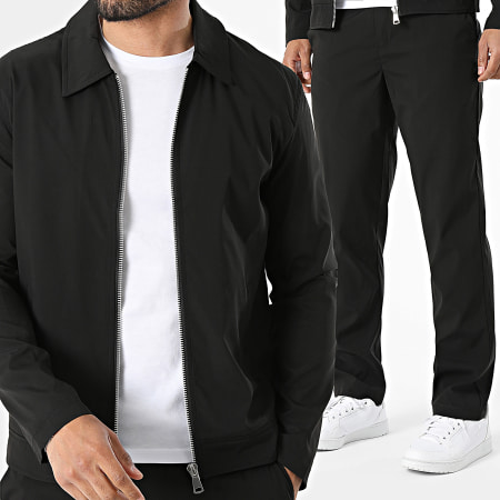 Frilivin - Ensemble Veste Zippée Et Pantalon Jogging F08 Noir