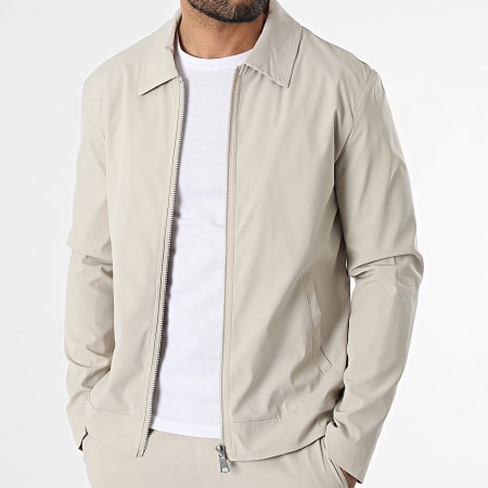 Frilivin - Ensemble Veste Zippée Et Pantalon Jogging F08 Beige