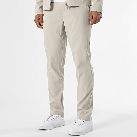 Frilivin - Ensemble Veste Zippée Et Pantalon Jogging F08 Beige