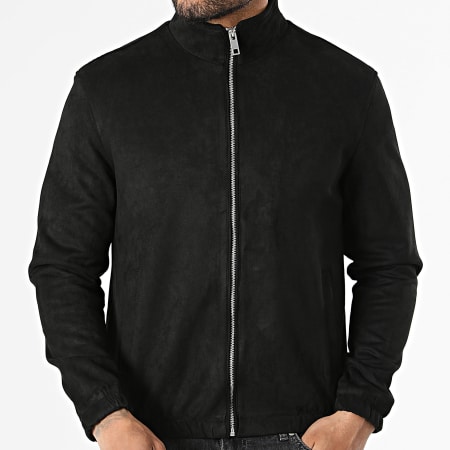 Frilivin - Veste Zippée Suédine C05 Noir