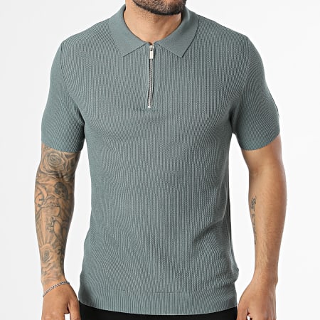 Frilivin - Polo Manches Courtes Texturé 680 Vert