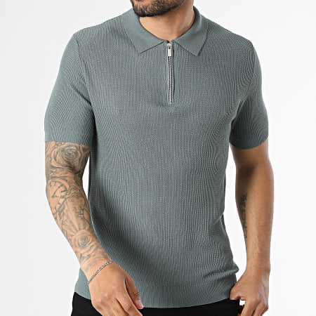 Frilivin - Polo Manches Courtes Texturé 680 Vert