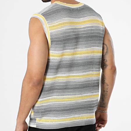 Frilivin - Top Ajouré 092 Cinza Amarelo