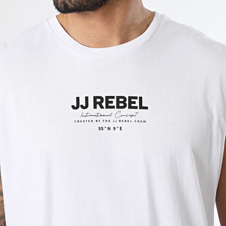 JJ Rebel - Pack de 3 Tops Lino Branco Bege Preto