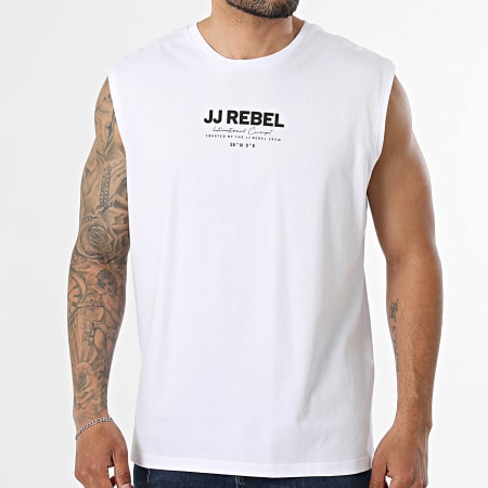 JJ Rebel - Pack de 3 Tops Lino Branco Bege Preto