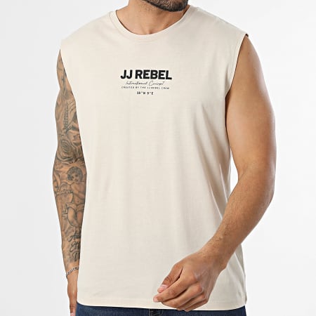 JJ Rebel - Pack de 3 Tops Lino Branco Bege Preto