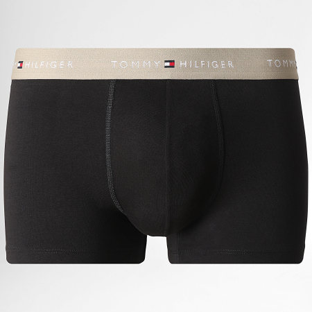 Tommy Hilfiger - Lot De 5 Boxers 3893 Noir Beige Blanc Bleu Clair Jaune