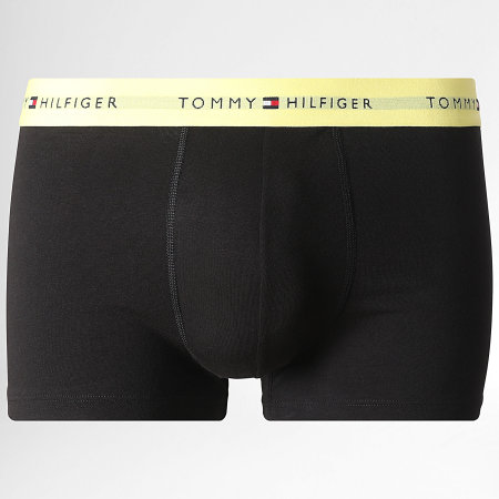 Tommy Hilfiger - Lot De 5 Boxers 3893 Noir Beige Blanc Bleu Clair Jaune