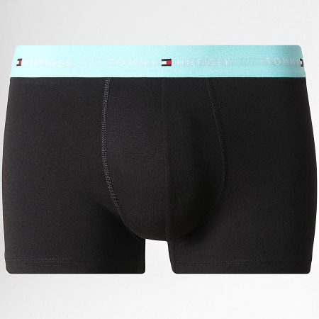 Tommy Hilfiger - Lot De 5 Boxers 3893 Noir Beige Blanc Bleu Clair Jaune