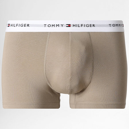 Tommy Hilfiger - Lot De 5 Boxers 3907 Noir Gris Chiné Beige Jaune Bleu Clair Jaune