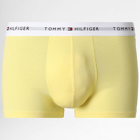 Tommy Hilfiger - Lot De 5 Boxers 3907 Noir Gris Chiné Beige Jaune Bleu Clair Jaune