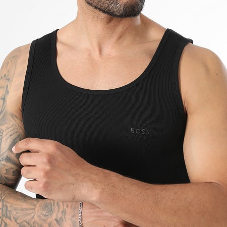 BOSS - Pack de 3 Camisetas 50542132 Branco Cinza Mesclado Preto