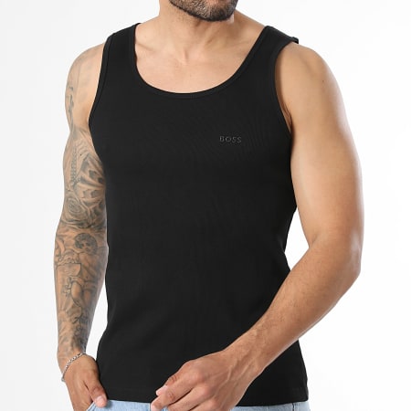 BOSS - Pack de 3 Camisetas 50542132 Branco Cinza Mesclado Preto