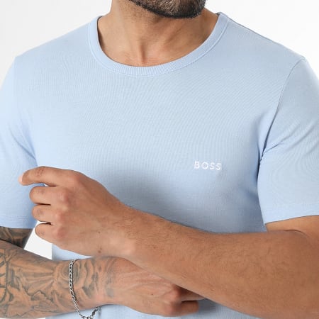 BOSS - Pack de 3 T-Shirts 50532468 Branco Bege Azul Claro