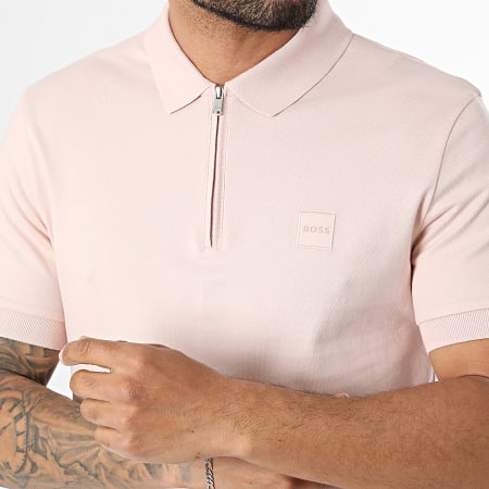 BOSS - Polo de Manga Curta Passerzip 50537507 Rosa