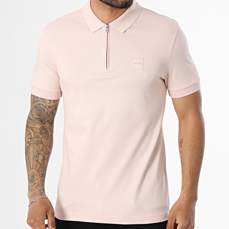BOSS - Polo de Manga Curta Passerzip 50537507 Rosa