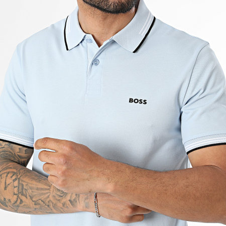 BOSS - Polo Manches Courtes Slim Paul 50506193 Bleu Clair