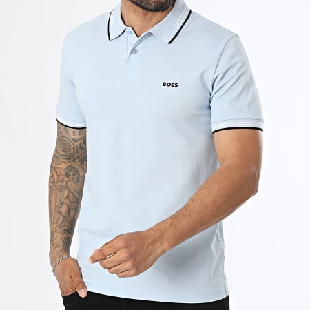 BOSS - Polo Manches Courtes Slim Paul 50506193 Bleu Clair