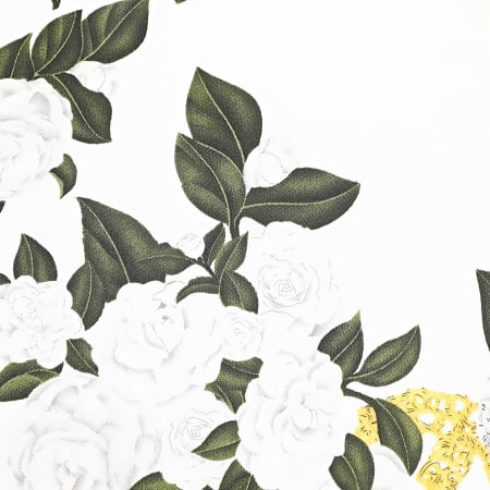 Frilivin - Halstuch L14 Hellbeige Grün Floral