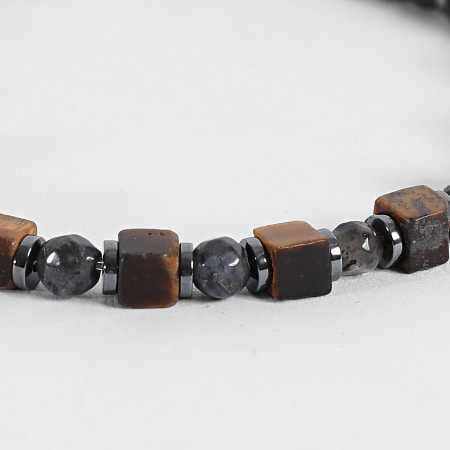 Frilivin - Armband 324 Camel Silberfarben Anthrazit Grau
