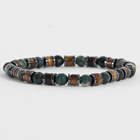 Frilivin - Bracelet 324 Camel Silver Dark Green
