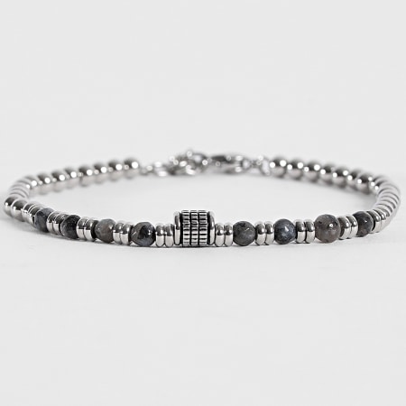Frilivin - Bracelet 324 Silver Anthracite Gray