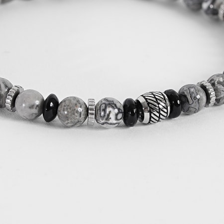 Frilivin - Bracelet 324 Anthracite Gray Black Silver