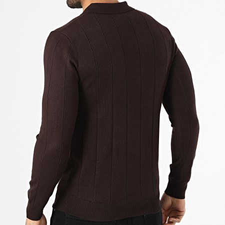 Frilivin - Pull Col Zippé 646 Marron