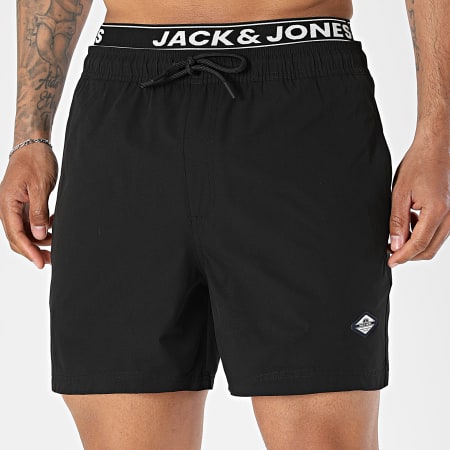 Jack And Jones - Calção de jogging De Banho Maui Surf Duplo Preto