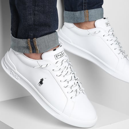 Polo Ralph Lauren - Zapatillas Heritage Court II White Black x SUPERLACED Trek Blanco