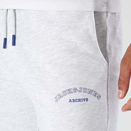 Jack And Jones - Pack de 2 Calções de fato de treino Gordon College Cinza Claro Mesclado Azul Marinho