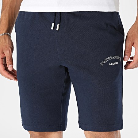Jack And Jones - Pack de 2 Calções de fato de treino Gordon College Cinza Claro Mesclado Azul Marinho