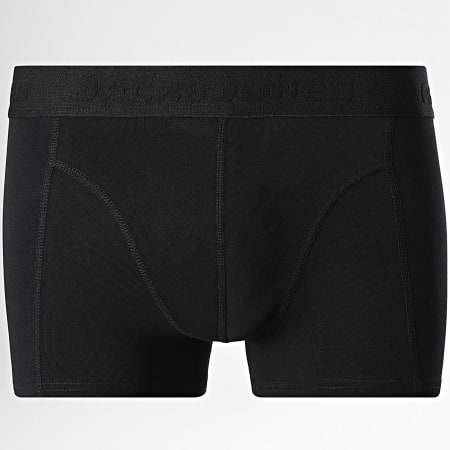 Jack And Jones - Lot De 7 Boxers Gilli Solid Noir Bleu Marine Gris Chiné