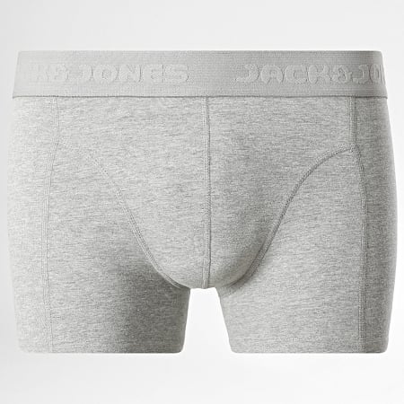 Jack And Jones - Lot De 7 Boxers Gilli Solid Noir Bleu Marine Gris Chiné