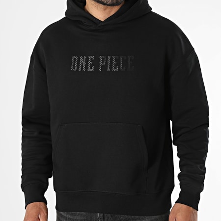 One Piece - Sweat Capuche Relaxed Carbon Black Noir