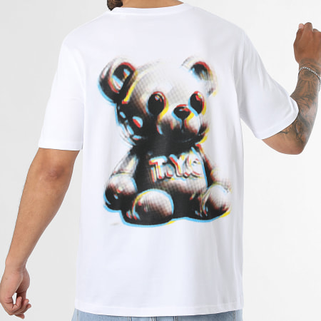 Teddy Yacht Club - Camiseta Oversize Large Anaglyphe Blanco