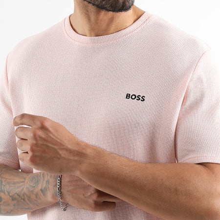 BOSS - Ensemble Tee Shirt Et Short Jogging Waffle 50535891 50535884 Rose Clair