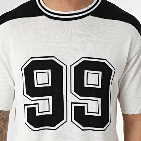 Classic Series - Tee Shirt Maille 006 Beige Clair Noir