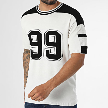 Classic Series - Tee Shirt Maille 006 Beige Clair Noir