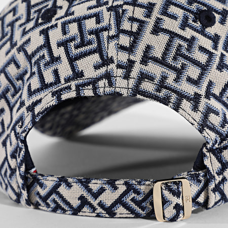 Tommy Hilfiger - Casquette Femme Monogram 8916 Beige Bleu Marine Doré