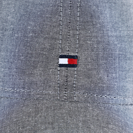 Tommy Hilfiger - Casquette Flag Chambray 6 Panel 4451 Gris Chiné
