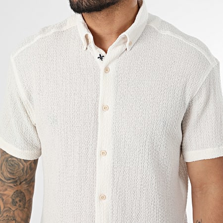 Classic Series - Chemise Manches Courtes Texturée 166 Beige Clair