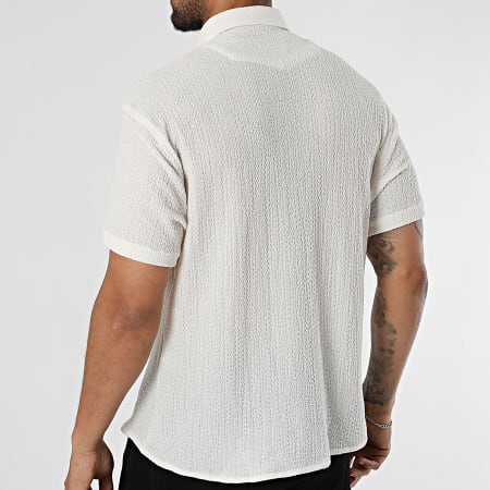 Classic Series - Chemise Manches Courtes Texturée 166 Beige Clair