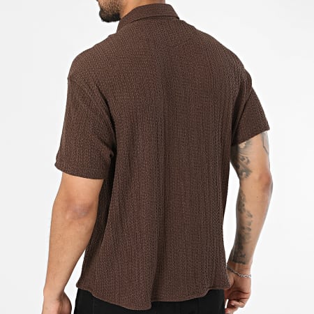Classic Series - Chemise Manches Courtes Texturée 166 Marron